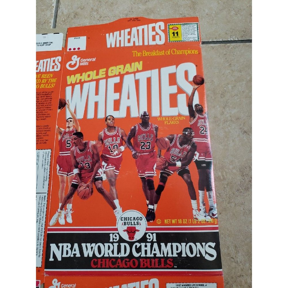 General Mills Wheaties 1991 NBA World Champion Chicago Bulls empty box - Picture 7 of 7